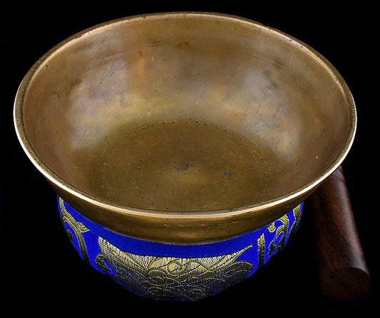 Rare Antique Singing Bowl - Manipuri Lingam D#4 5.7" AR15520