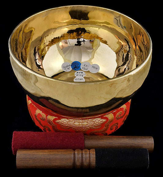 New Singing Bowl - Thadobati Concert Pitch F3 7.8" N15749