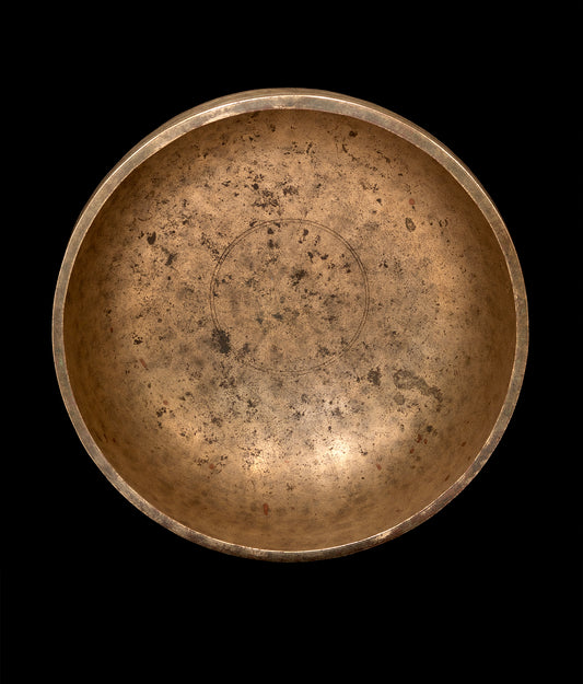 Antique Jambati Singing Bowl C 133Hz 11.25" A15859