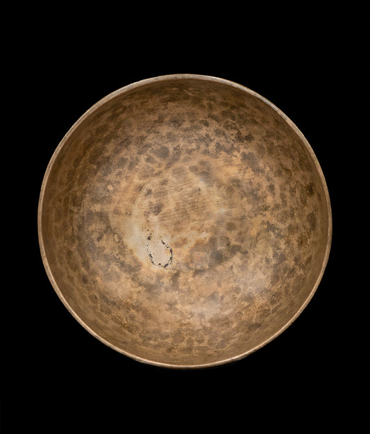 Antique Manipuri Singing Bowl C#3 140Hz 8.5" A16085