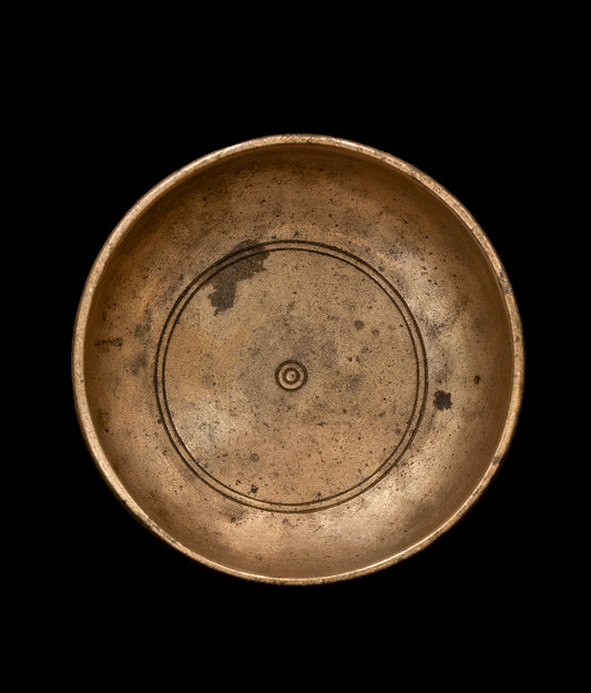 Antique Thadobati Singing Bowl B4 500Hz 4.5" A16134