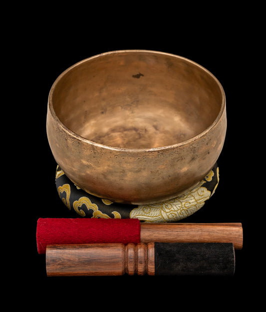 Antique, Special Thick, Void Thadobati Singing Bowl A#3 234Hz 7" A16136