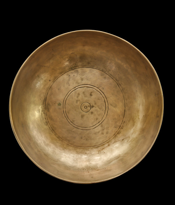 Rare Antique Manipuri Singing Bowl A#2 115Hz 8 1/2" A16152
