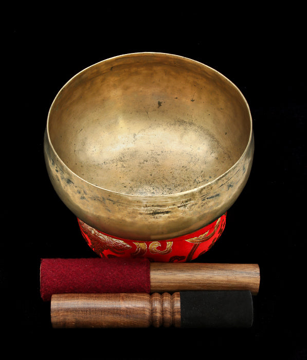 Antique Cobrebati Singing Bowl A#2 115Hz 7 1/4" A16182