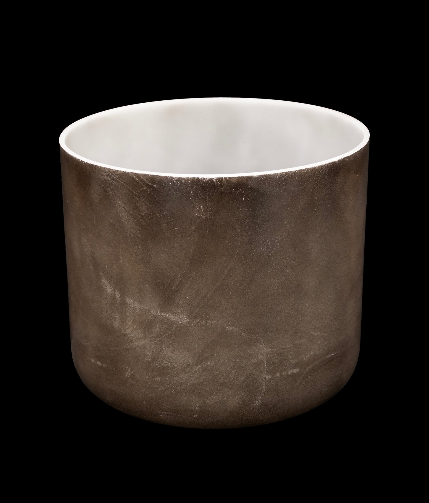 Alchemy Crystal Singing Bowl - Ebony Angel Gold w/Divine Flower of Life - C4 268Hz 8" C16240