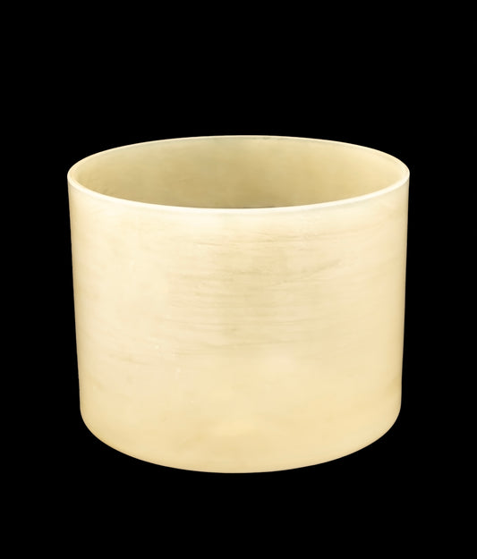 Alchemy Crystal Singing Bowl - Libyan Gold Tektite - E4 322Hz 8" C16244