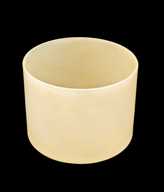 Alchemy Crystal Singing Bowl - Libyan Gold Tektite - E4 322Hz 8" C16244