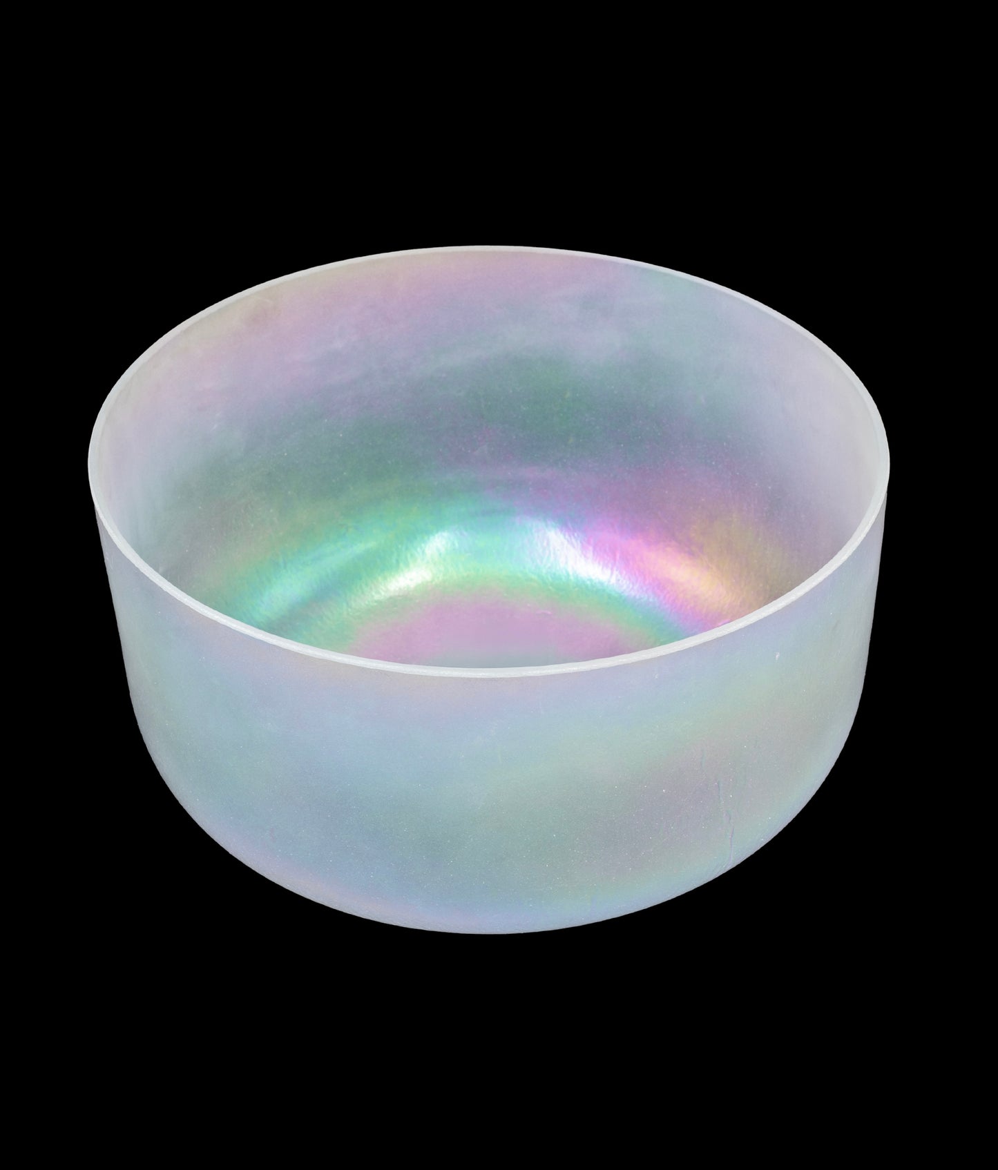 Alchemy Crystal Singing Bowl - Archangel Michael, Frosted Rim Inside - F#3 187Hz 11.5" C16248