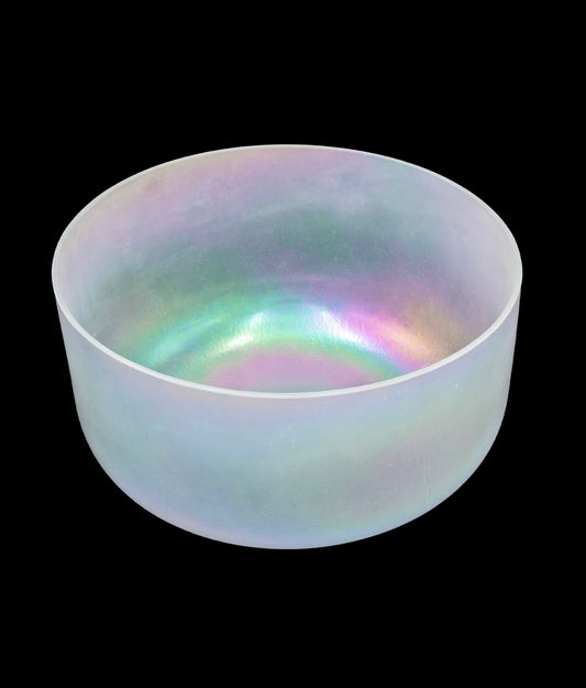 Alchemy Crystal Singing Bowl - Archangel Michael, Frosted Rim Inside - F#3 187Hz 11.5" C16248