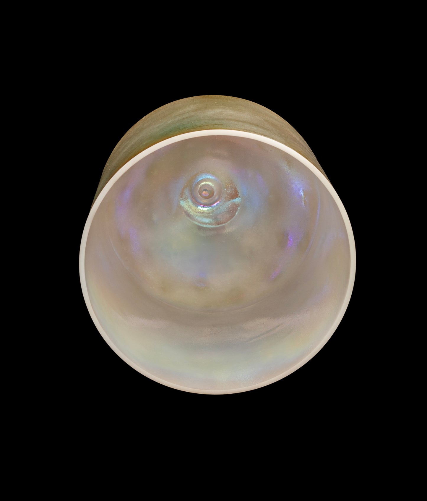 Alchemy Crystal Singing Bowl - Indium Chief, platinum (inside) Practitioner Bowl - D#4 317Hz 7" C16249