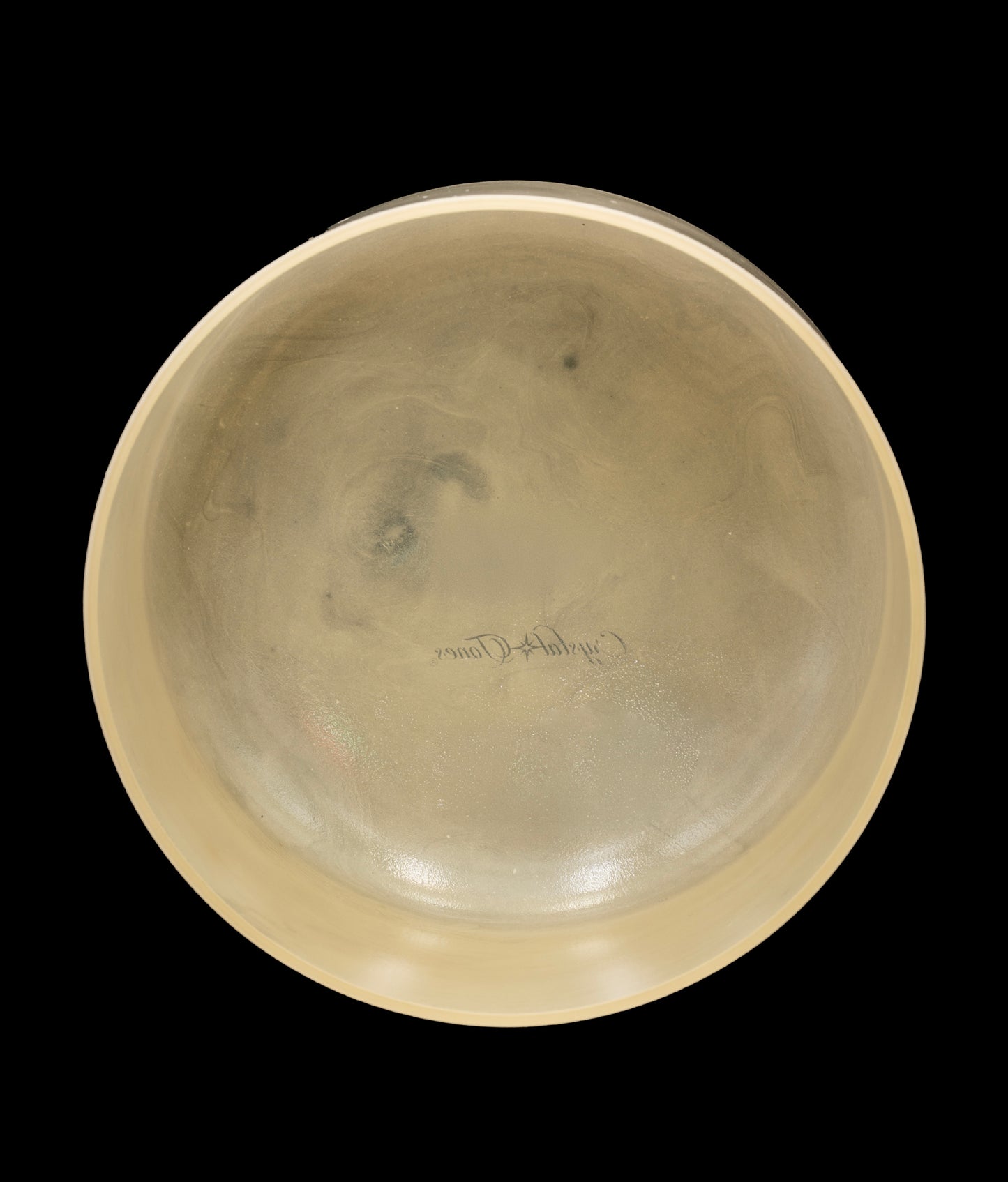 Alchemy Crystal Singing Bowl - Libyan Gold Tektite - E4 321Hz 9" C16258
