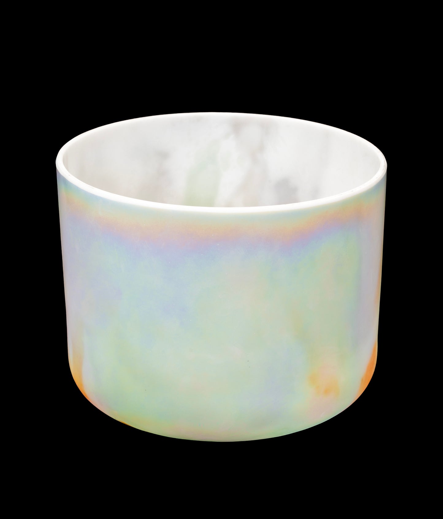 Alchemy Crystal Singing Bowl - Mt. Shasta Serpentine, Sedona Red Rock Platinum - F4 351Hz 8" C16259