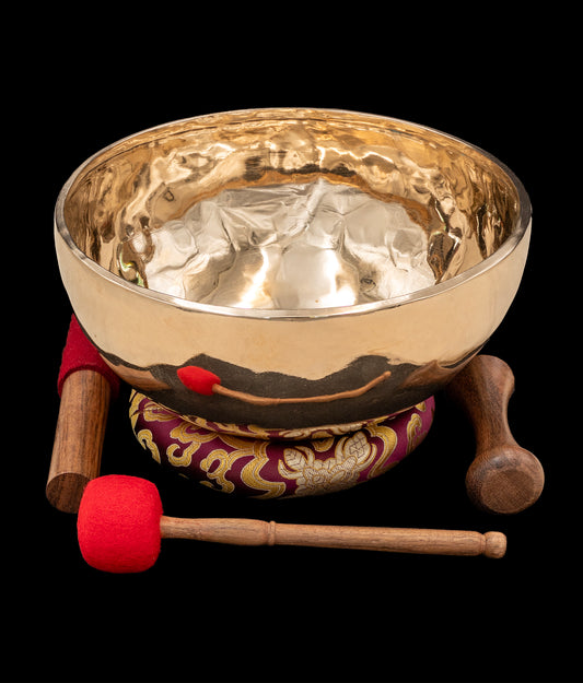 New Thadobati Singing Bowl D#3 159Hz 9.75" N15878