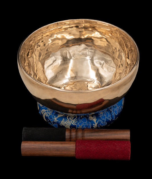 New Thadobati Singing Bowl F# 185Hz (Near Concert Pitch) 8" N15903