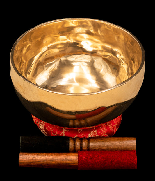 New Thadobati Singing Bowl D  290Hz 6 3/4" N15913