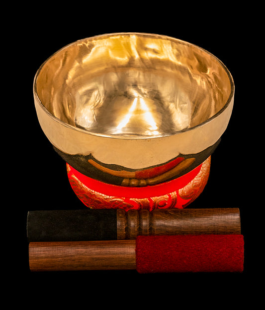 New Thadobati Singing Bowl B3 248Hz 6 1/2" N15942