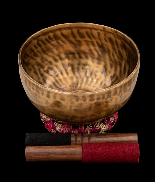 New Thadobati Singing Bowl F# 185Hz (Concert Pitch) 7.75" N15966