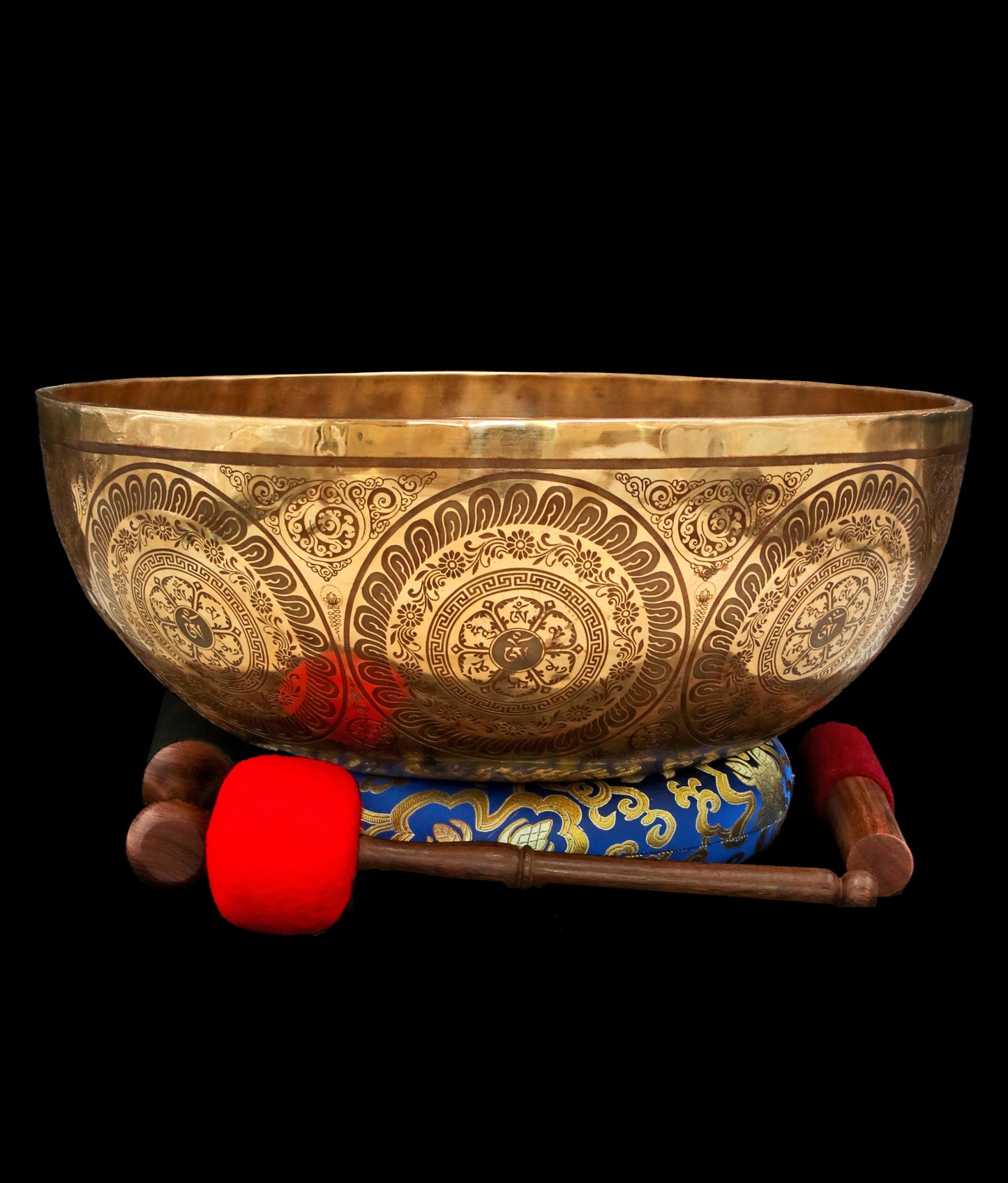 Etched Dragon Singing Bowl B1 62.8Hz 17 1/2" E16191