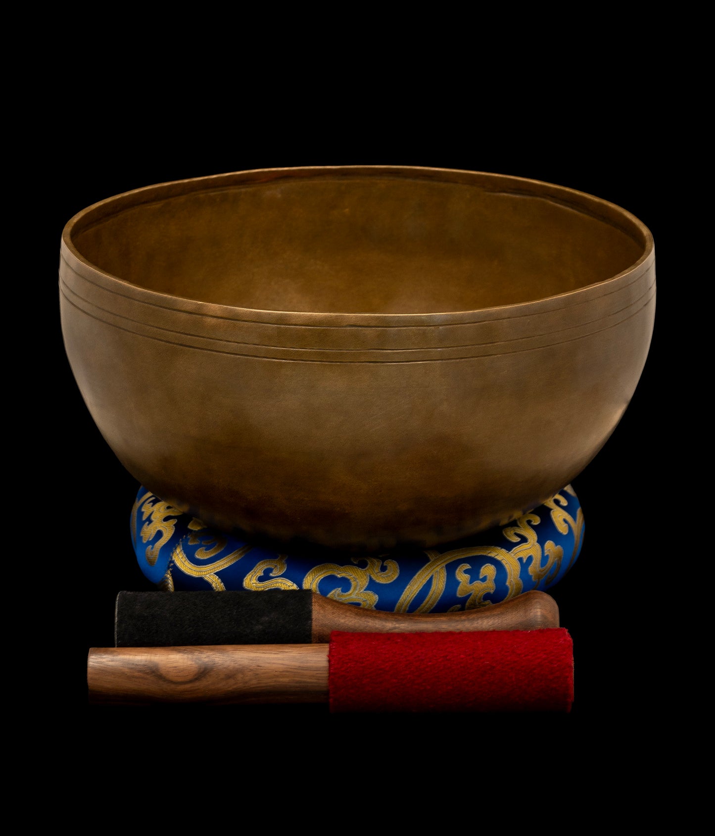 New Release:New Antique Finish Mahakala Singing Bowl G#2 106Hz 10.5" N16504