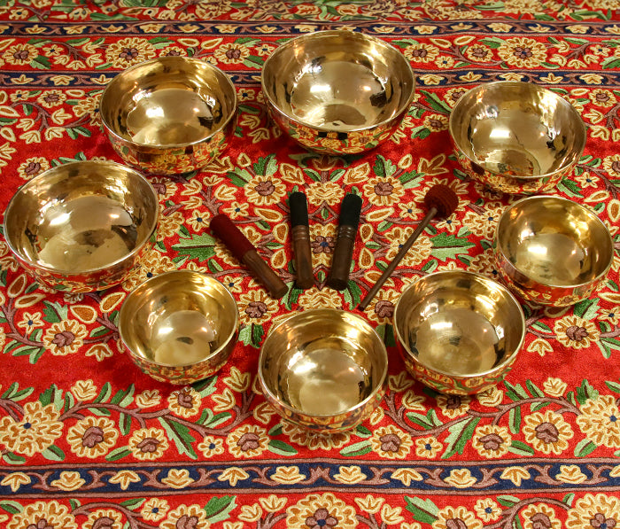 New Diatonic Singing Bowl Set - C3 Scale - NS15974