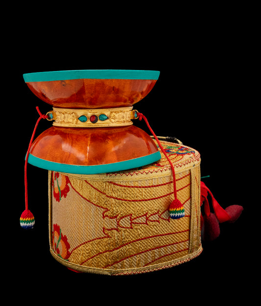 Bhutanese Wood Damaru - Small