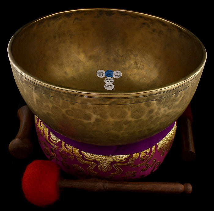 Antique Singing Bowl - Jambati G#2 11.2"