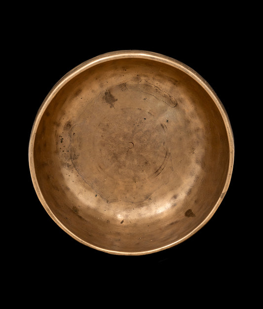 Antique Void Thadobati Singing Bowl A#3 227Hz 7" A16097