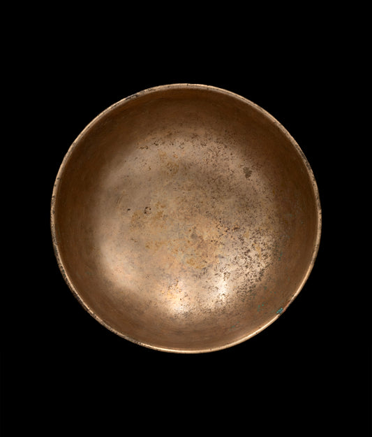 Antique Manipuri Singing Bowl D 291Hz 5.25" A16120