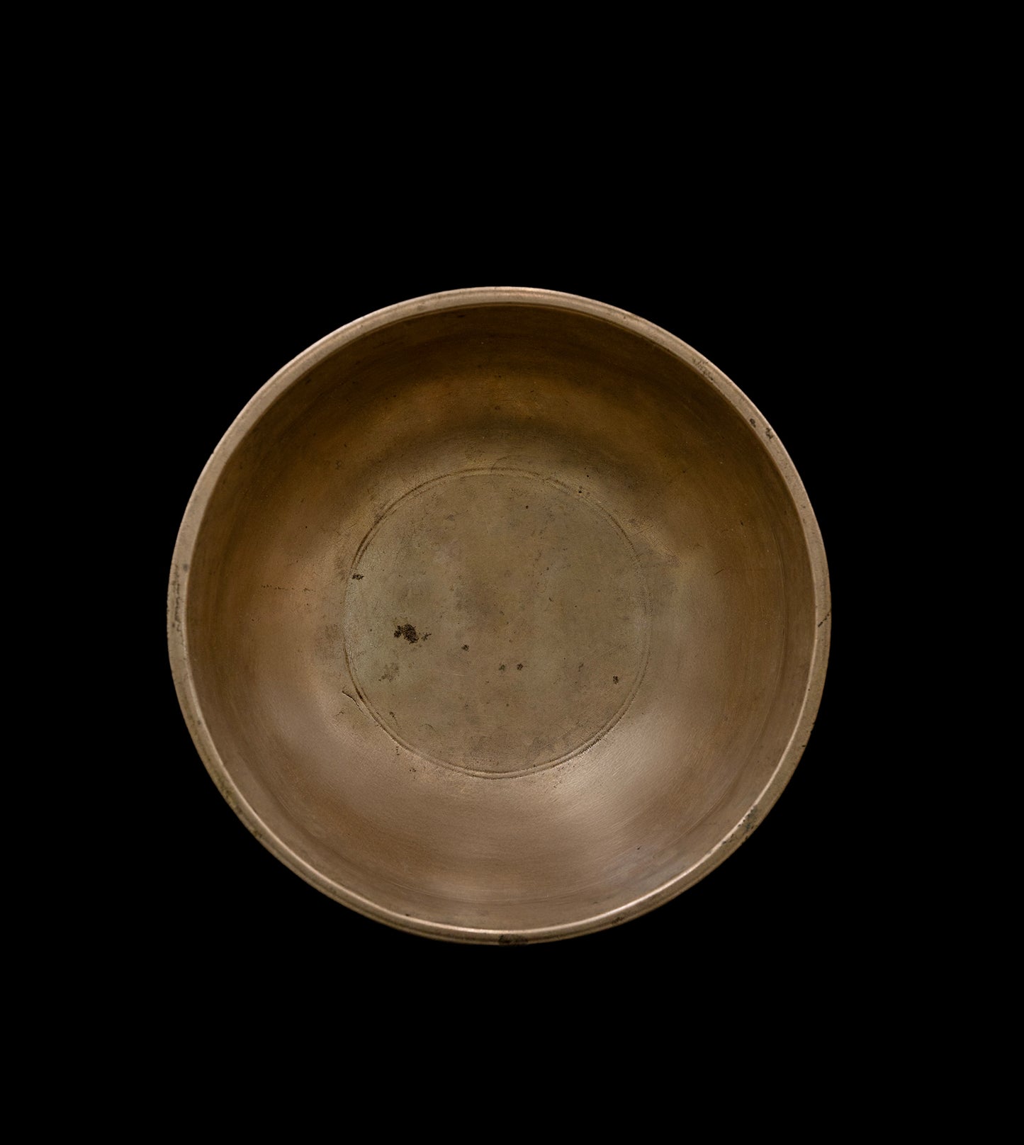 Antique Manipuri Singing Bowl (with Inscription) A#4 457Hz 4 1/2" A16283