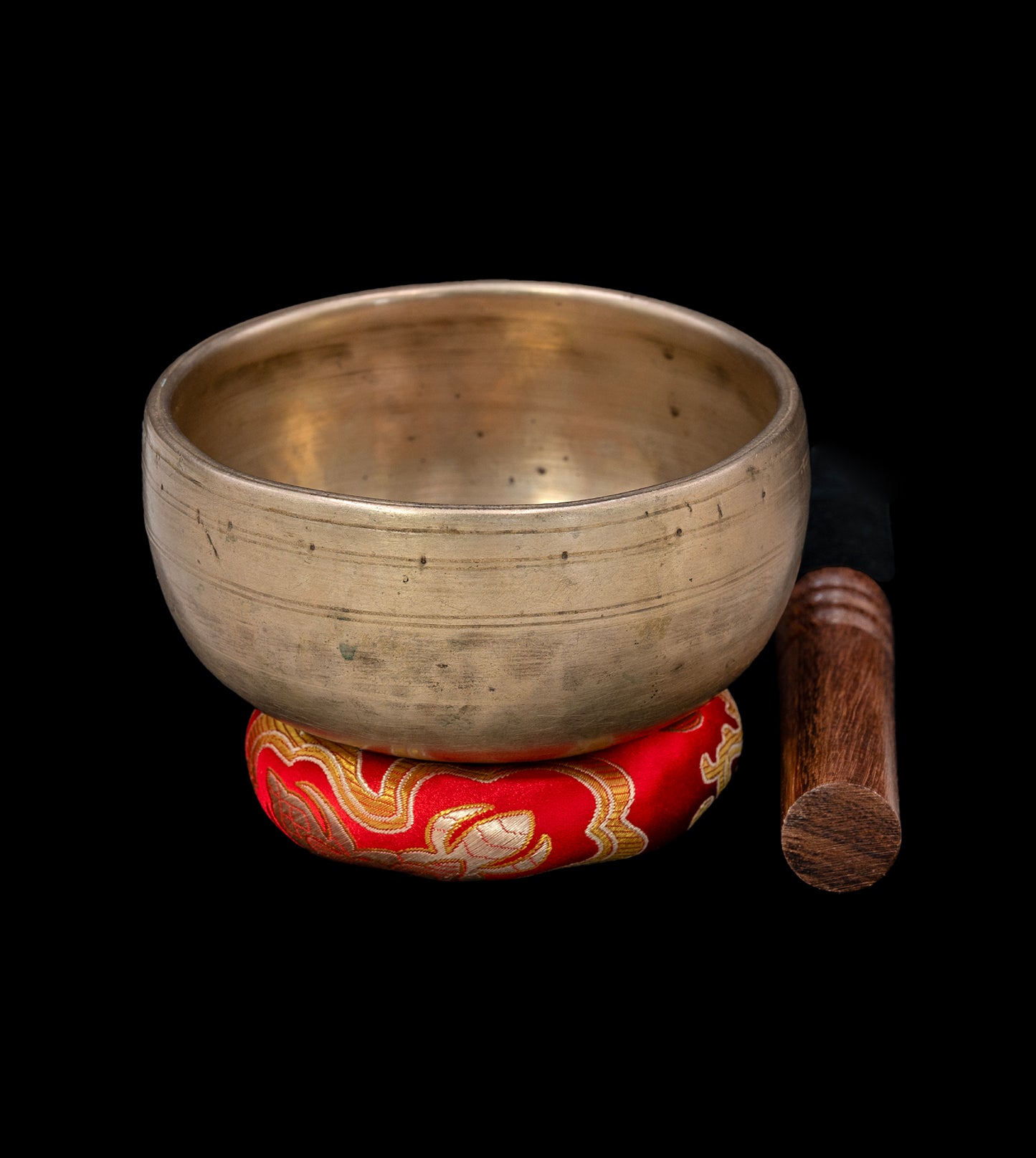 Antique Void Singing Bowl F#5 725Hz 4 1/2" A16287