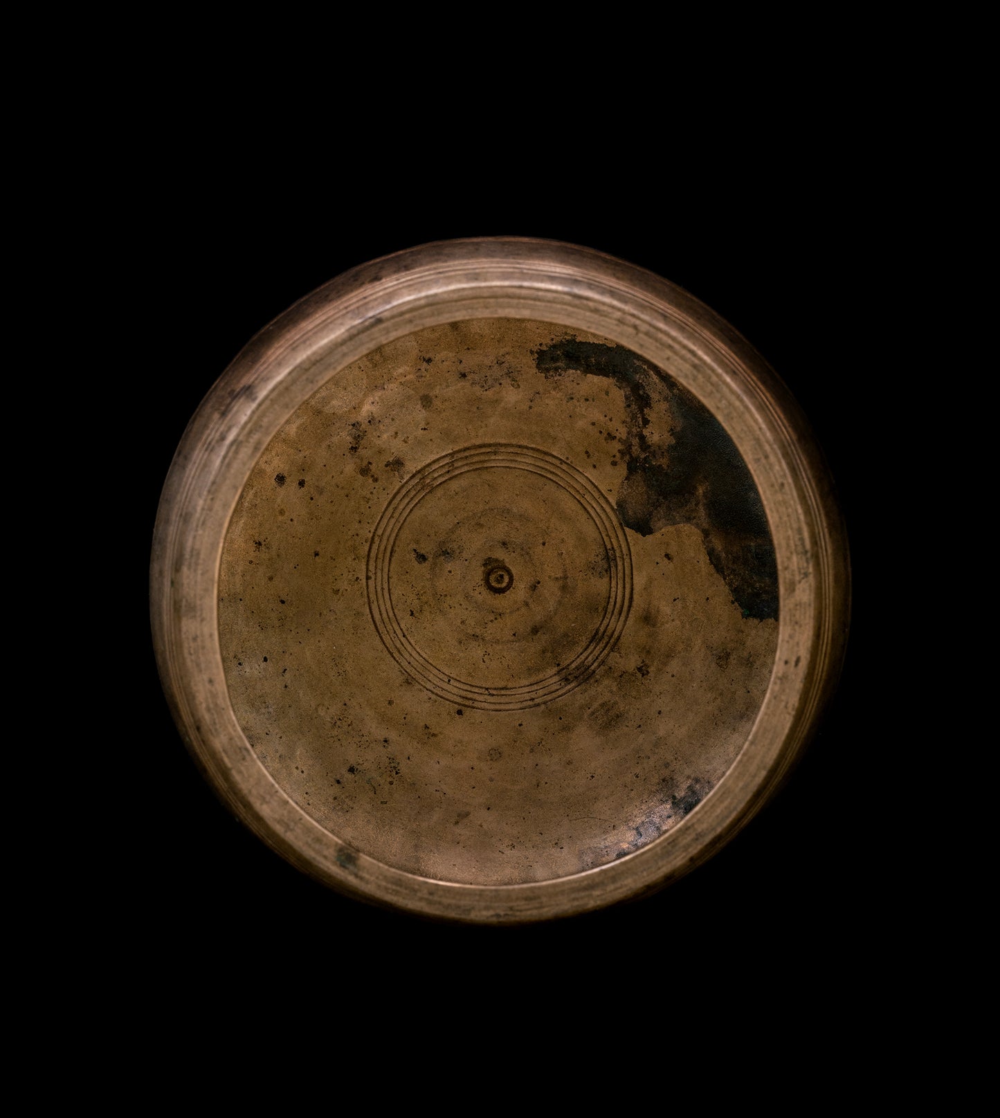 Antique Mani Singing Bowl D5 598Hz 7" A16294