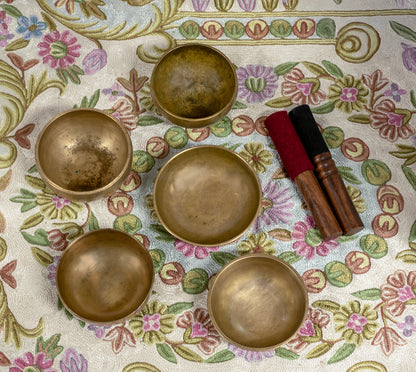 Antique Cup Set – F# Major Pentatonic Scale – AS15842