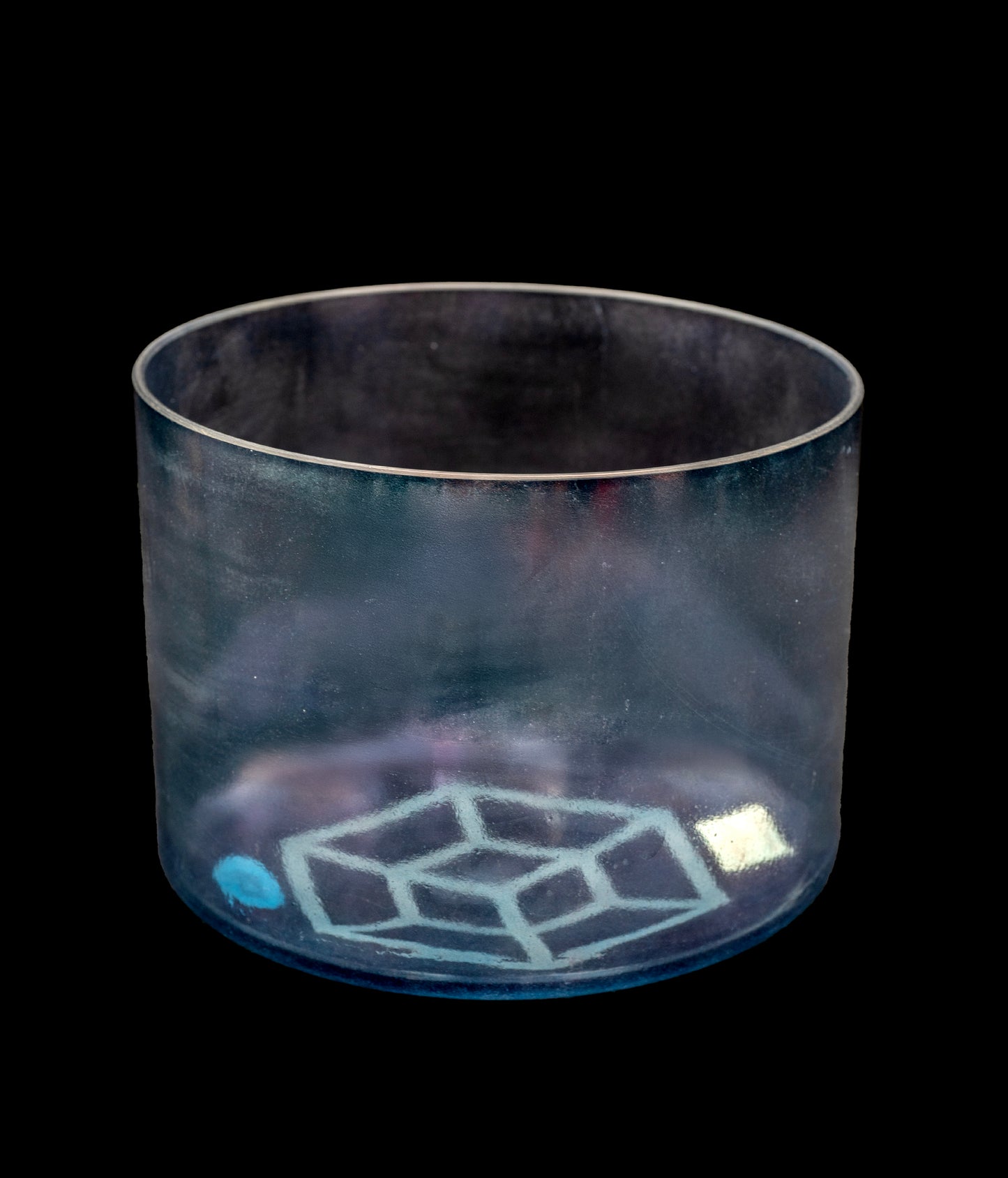 Alchemy Crystal Singing Bowl - Tesseract Salt, Zeal Point Aura Gold - 9" - B3 244Hz C16529