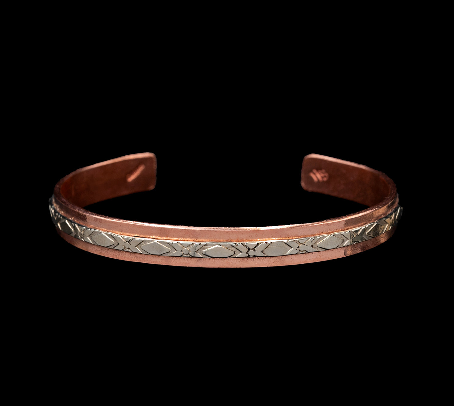 Multi-toned Copper Cuff Bracelet - Small
