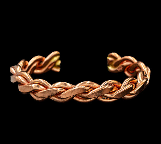 Braided Copper Bracelet - Large