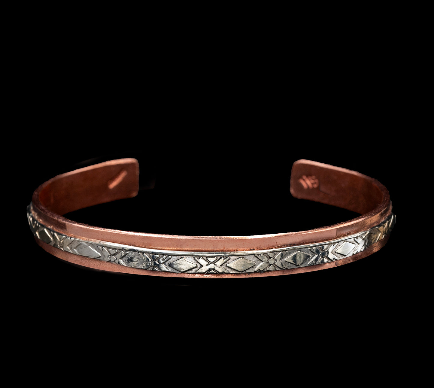 Multi-toned Copper Cuff Bracelet - Large