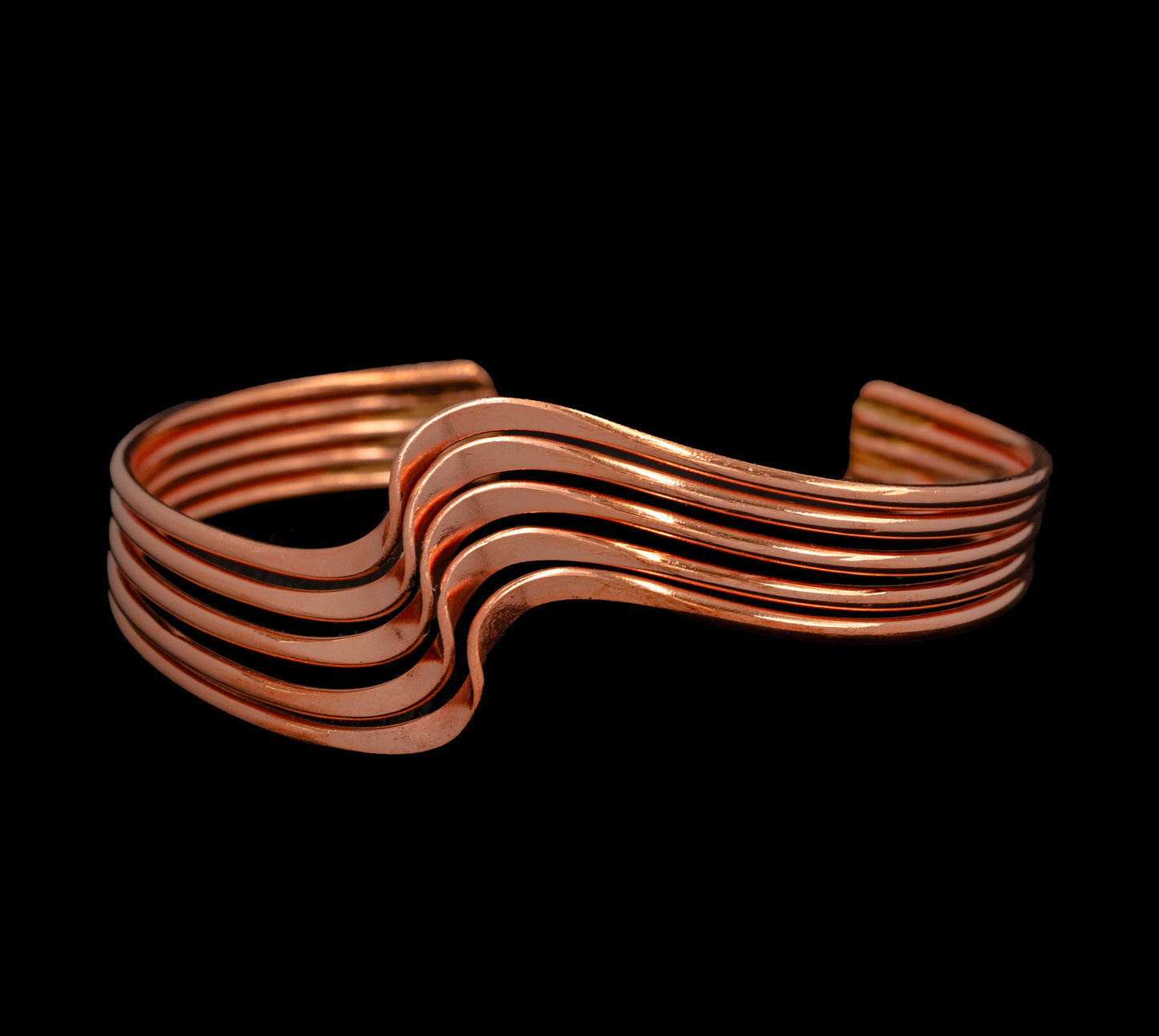Genuine Copper Wave Bracelet