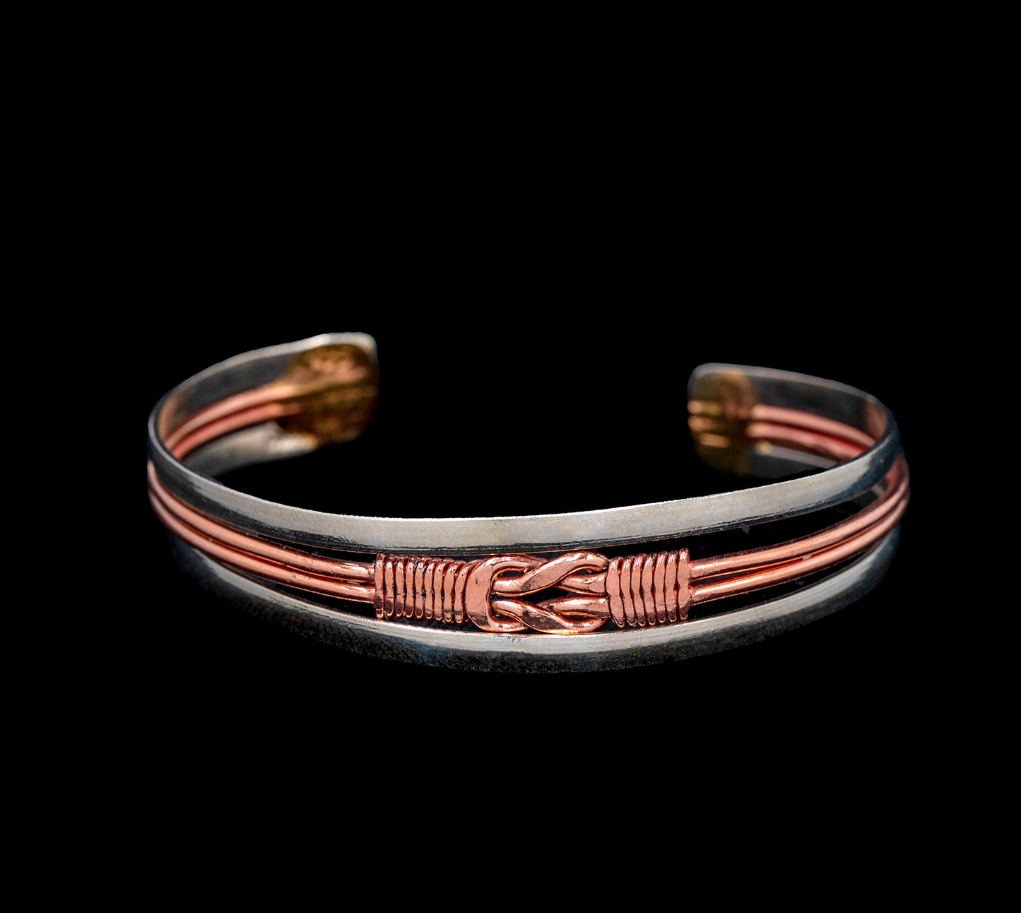 Multi-toned Slipknot Copper Bracelet