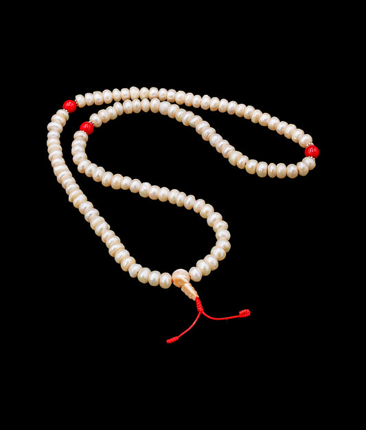 Coral Pearl Mala