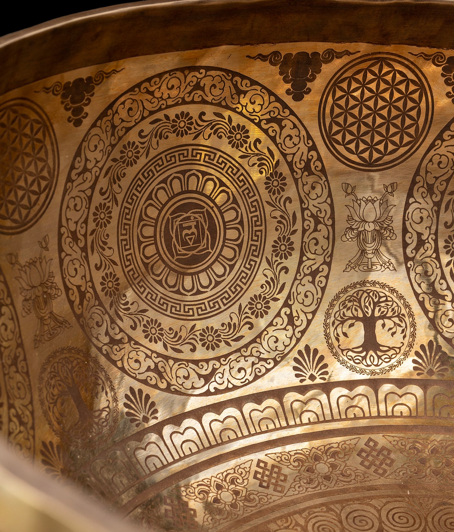 Tibetan Etched Grounding Foot Bowl A1 (NCP) 55Hz 20" FB16265