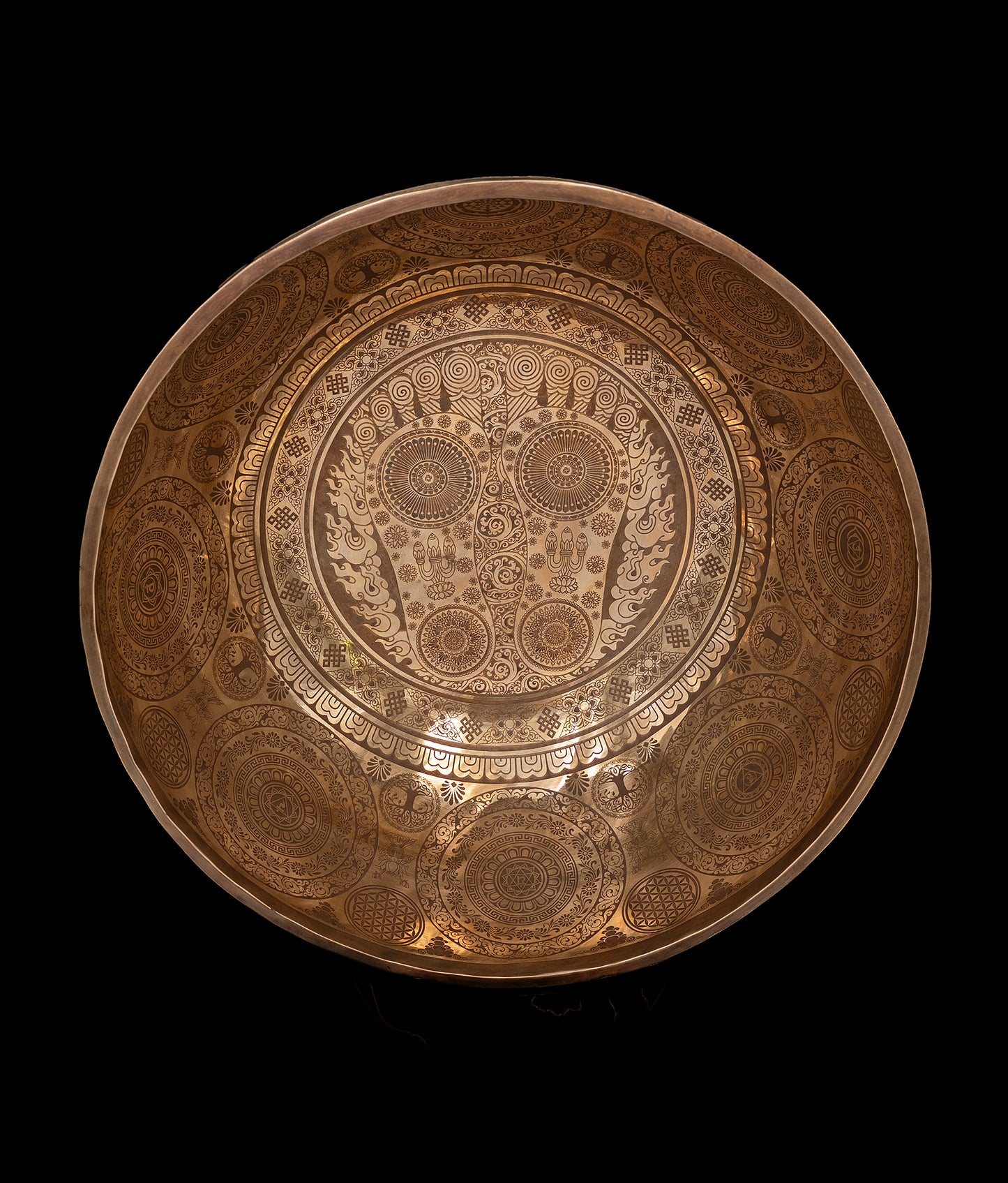 Tibetan Etched Grounding Foot Bowl A1 (NCP) 55Hz 20" FB16265