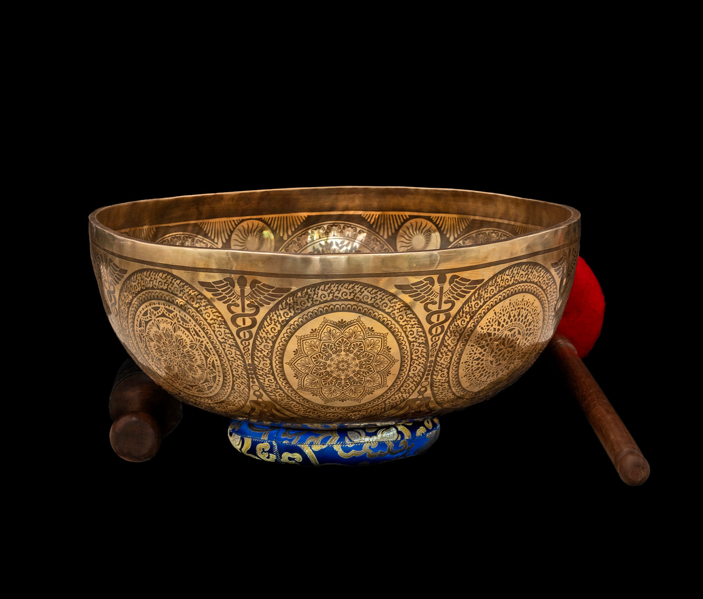 Tibetan Etched Grounding Foot Bowl G#1 50Hz 19.25" FB16266