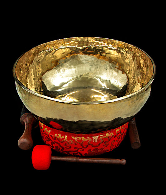 New Large Singing Bowl (Jambati) - D2 72Hz 17.25" - N15955