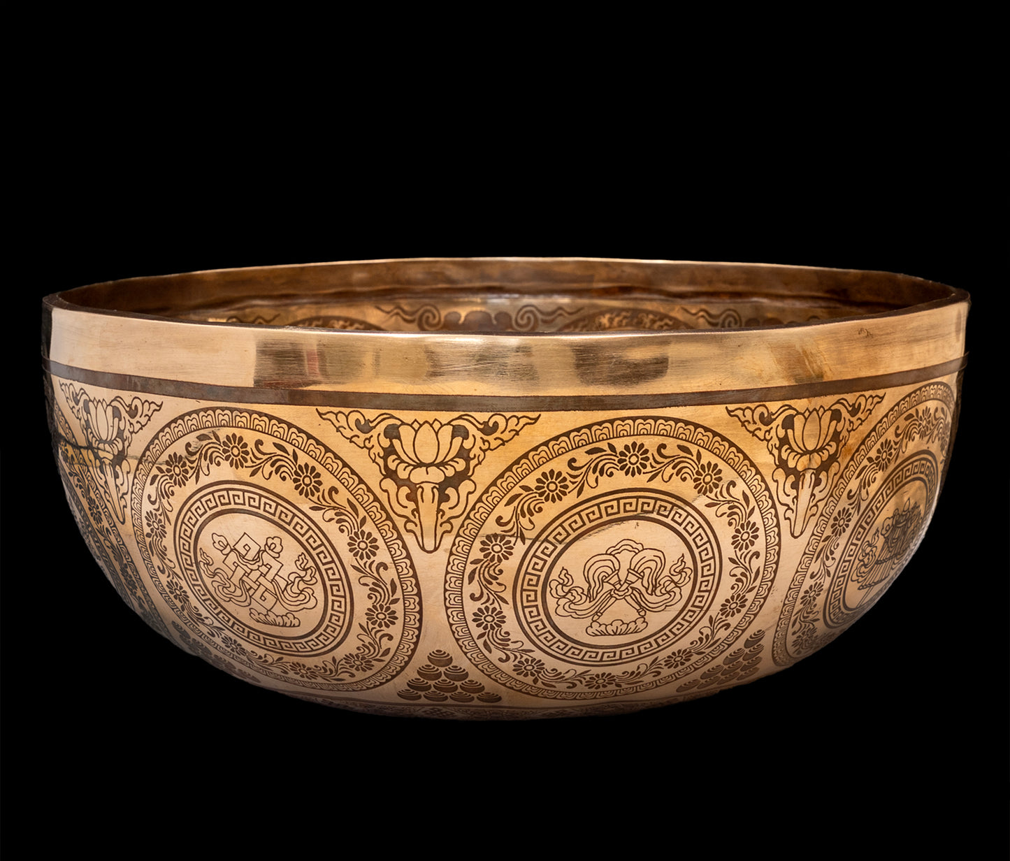 Etched Cosmos Singing Bowl G2 98Hz (NCP) 11" N16209