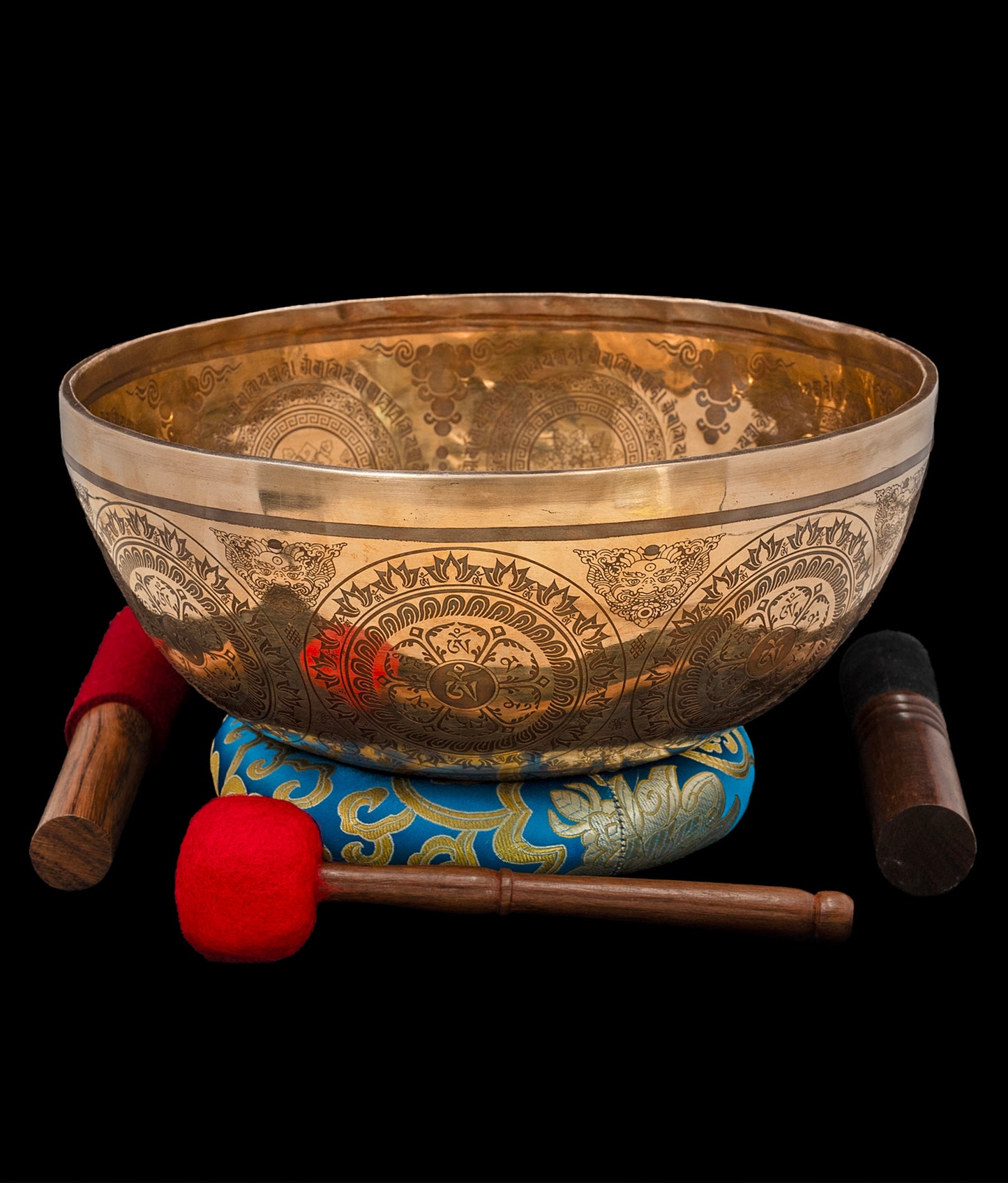 Etched Medicine Buddha Singing Bowl A2 108Hz 11" N16210