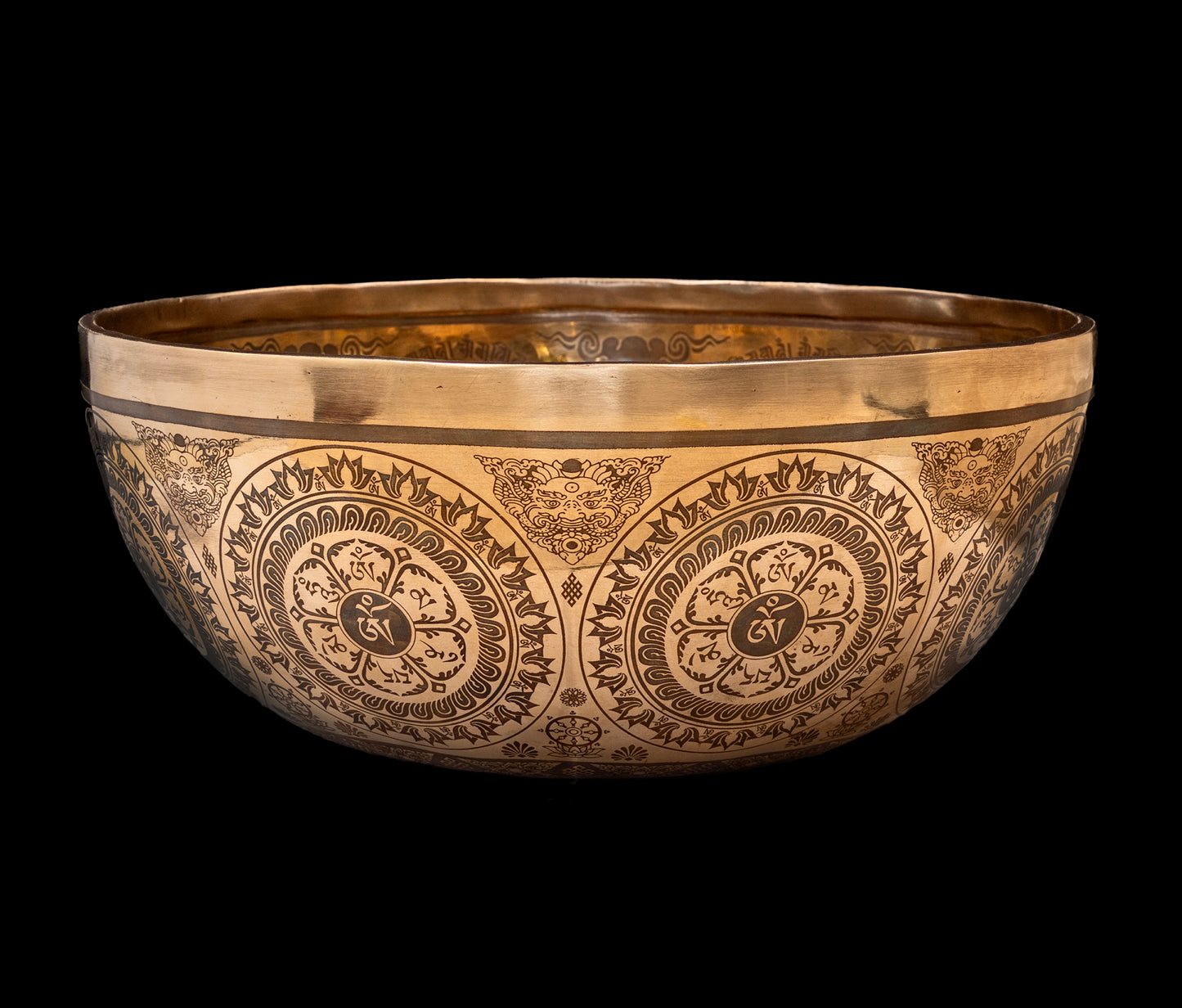 Etched Medicine Buddha Singing Bowl A2 108Hz 11" N16210