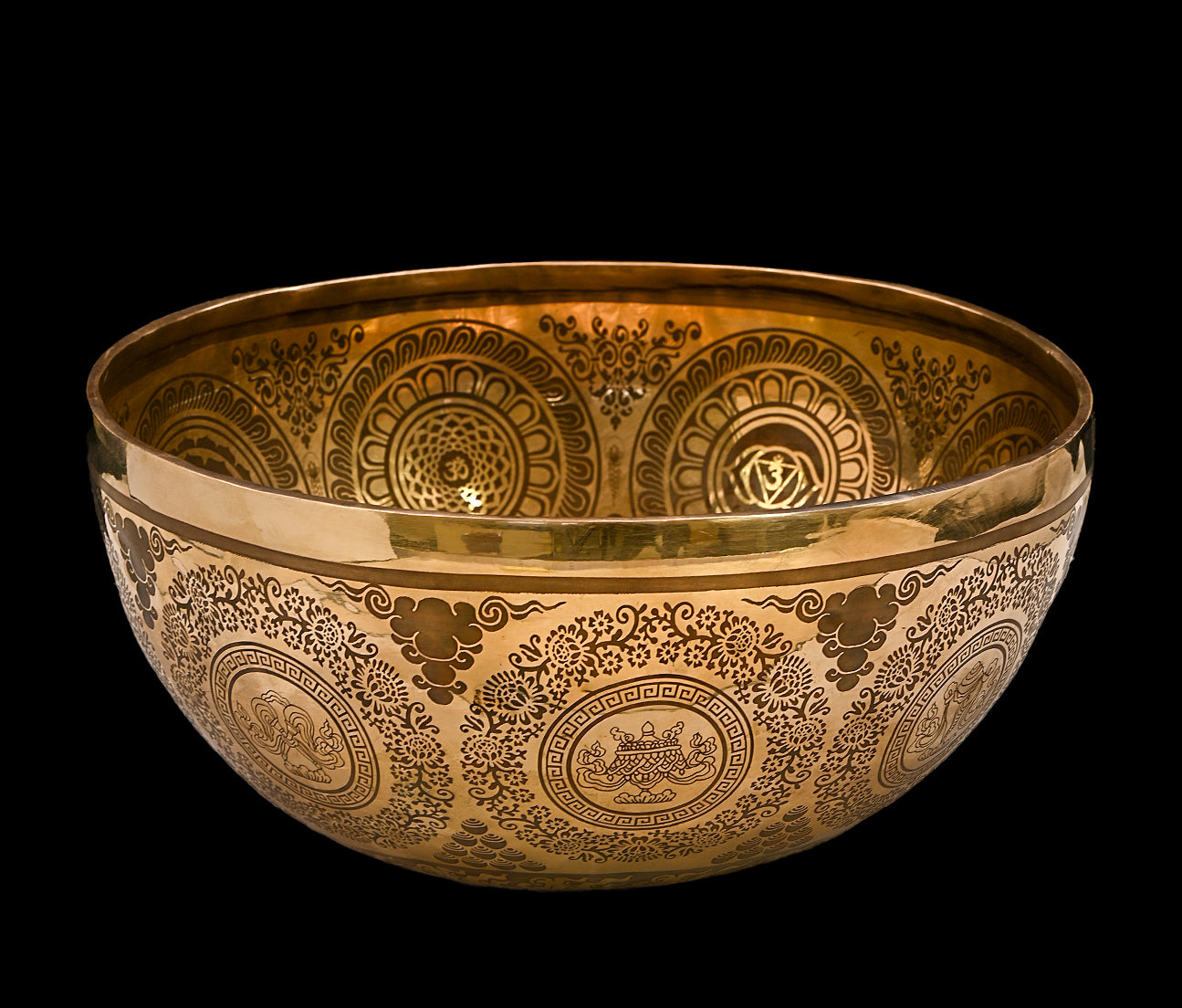 Etched Cosmos Singing Bowl F2 86Hz 12" N16215