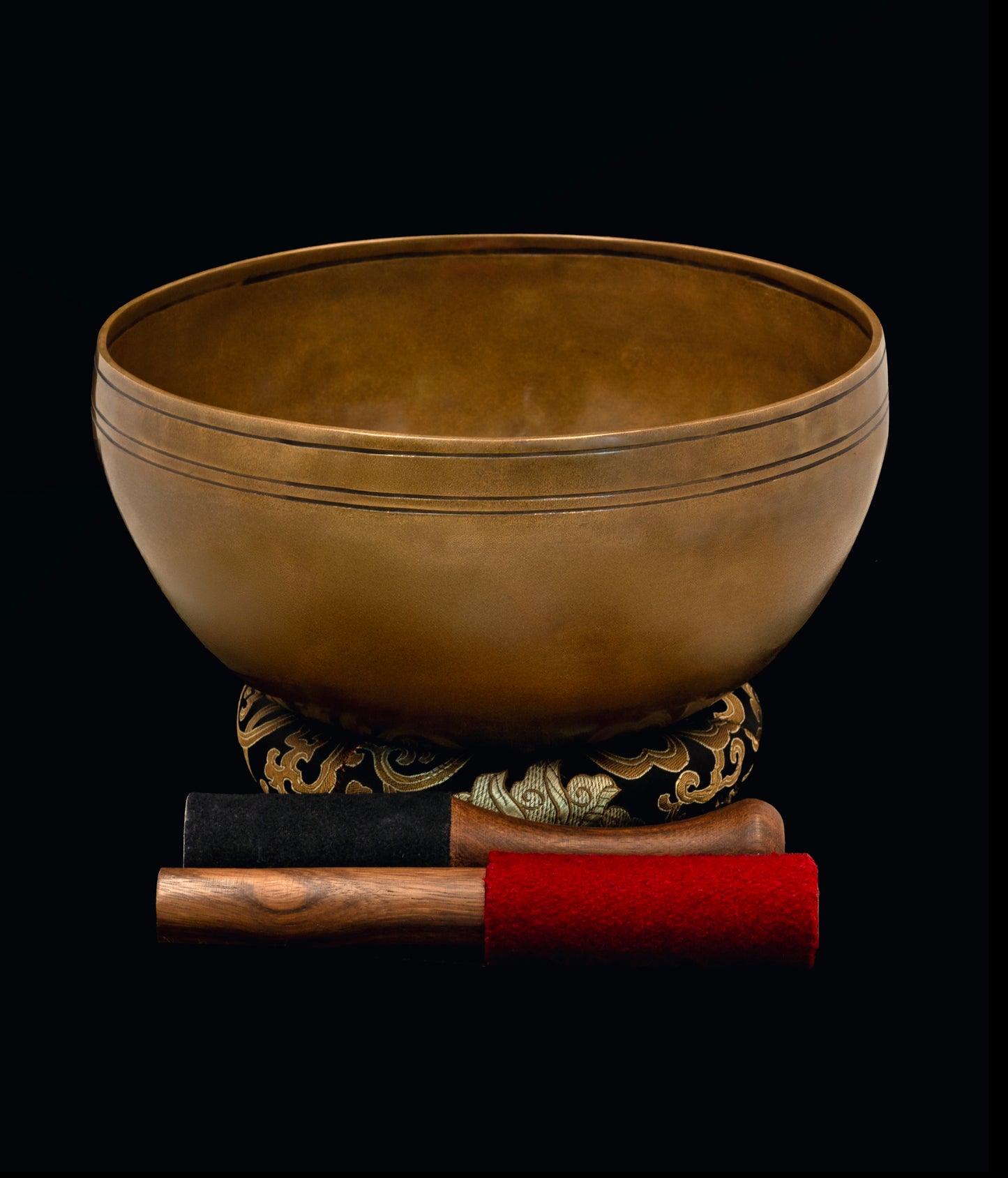 New Release: Antique Finish Mahakala Singing Bowl A2 106Hz  10 1/2" N16497