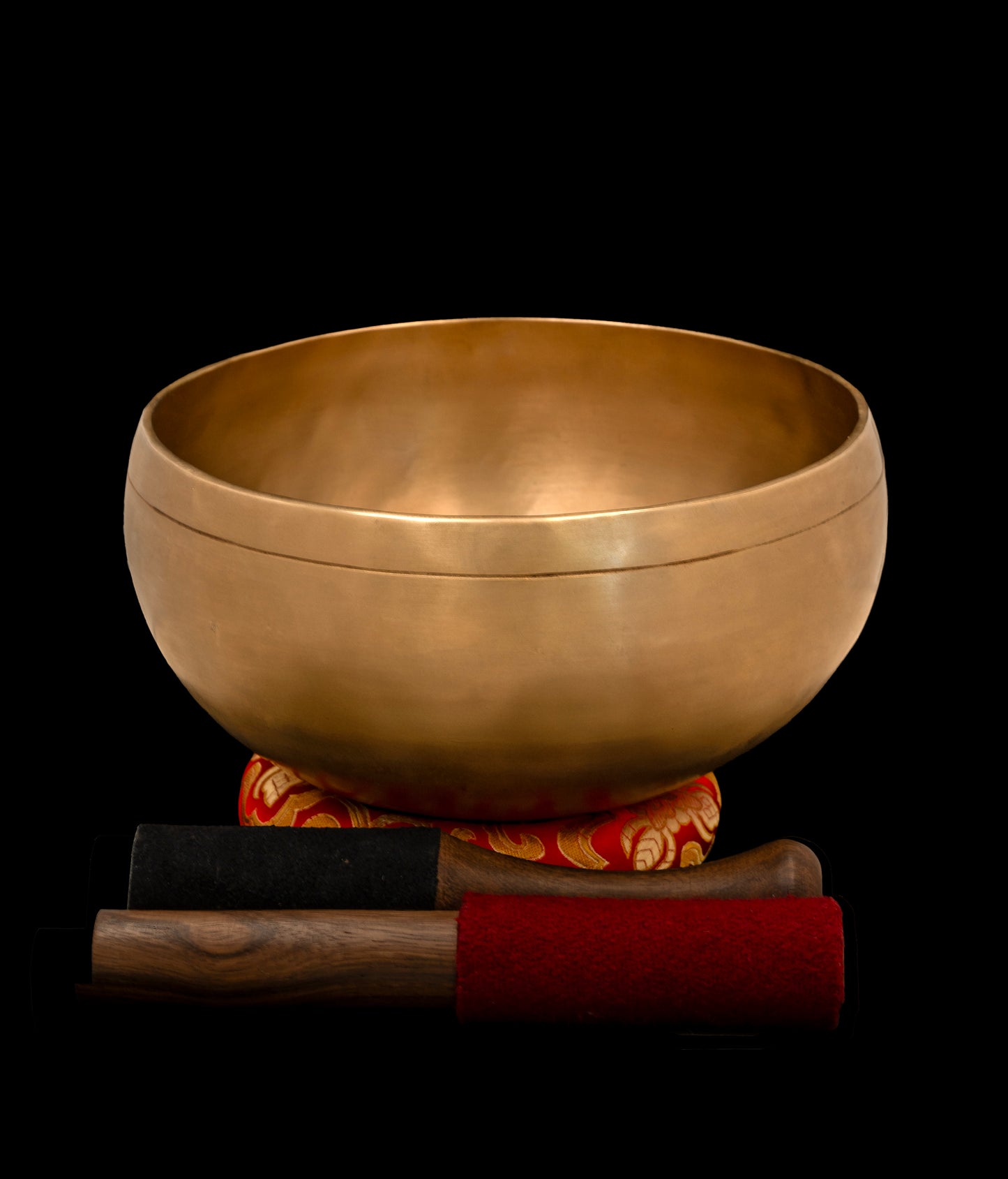 New Release: Satin Gold Finish Tara Singing Bowl F3 177Hz 8" N16509