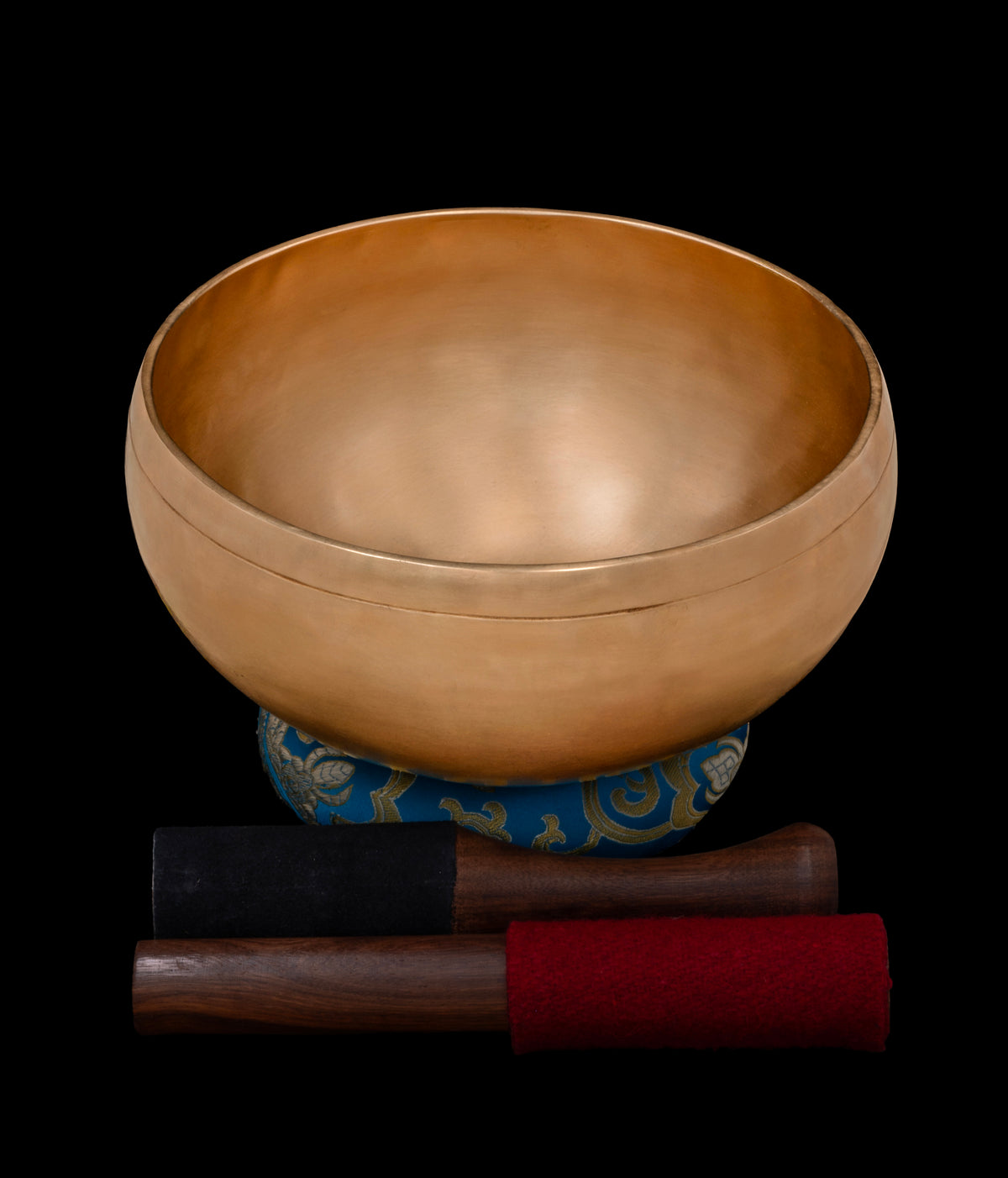 New Satin Gold Finish Tara Singing Bowl F#3 185Hz 8 1/2" N16512